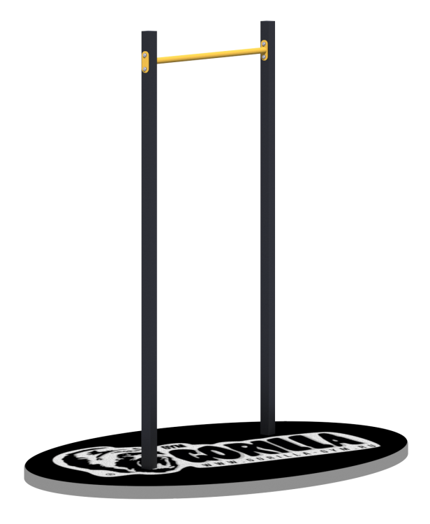 Турник уличный Gorilla-Gym 2300х1320х60мм GTU01 желто-черный